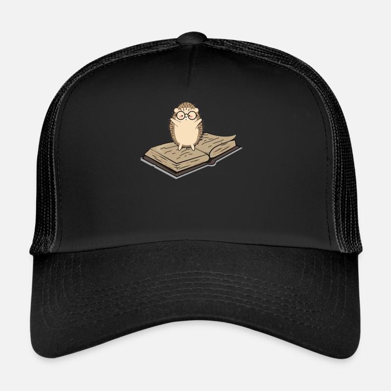Hérisson - Casquette trucker  - noir/noir