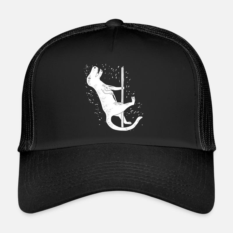 Dino Pole Dance Weiß Trucker Cap