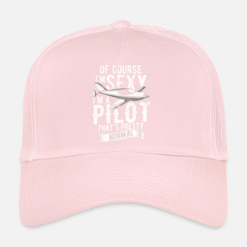 Pilot plane glider helicopter cockpit Trucker Cap