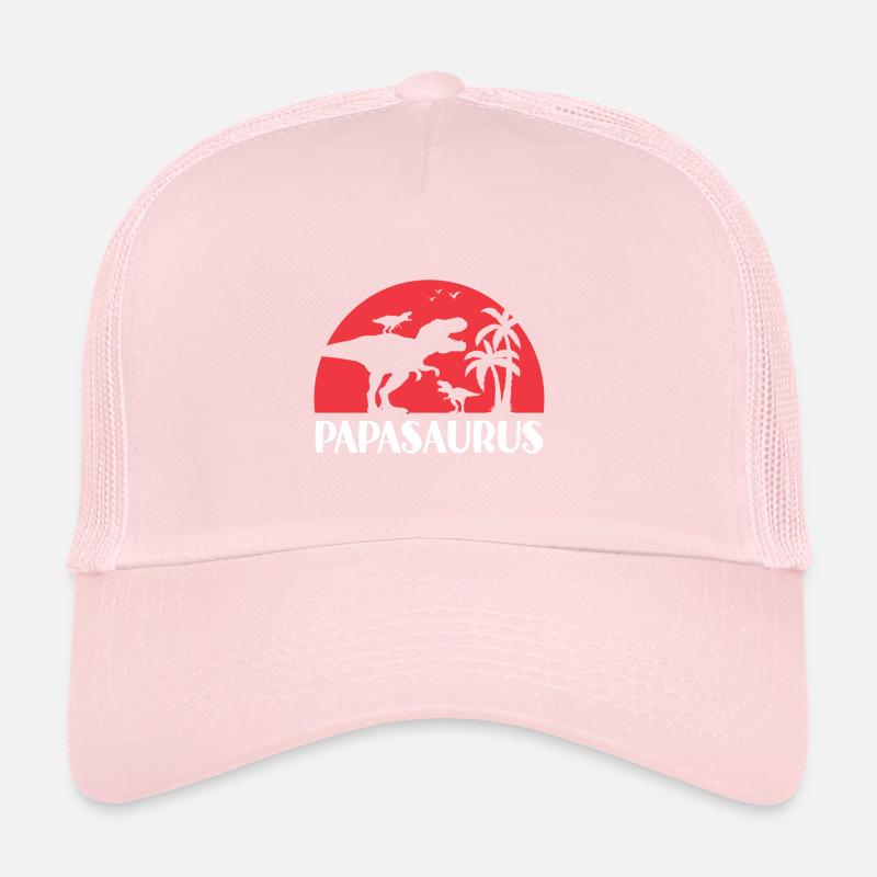 Papasaurus Cadeau Papa T-rex Dinosaure Casquette trucker 