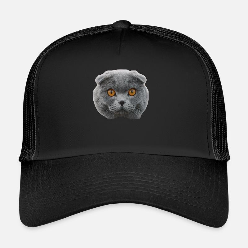 cat - Trucker Cap - black/black