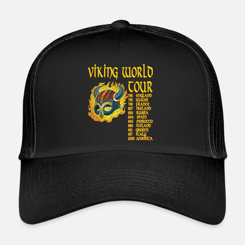 Viking World Tour Vikings Walhalla Odin Casquette trucker 