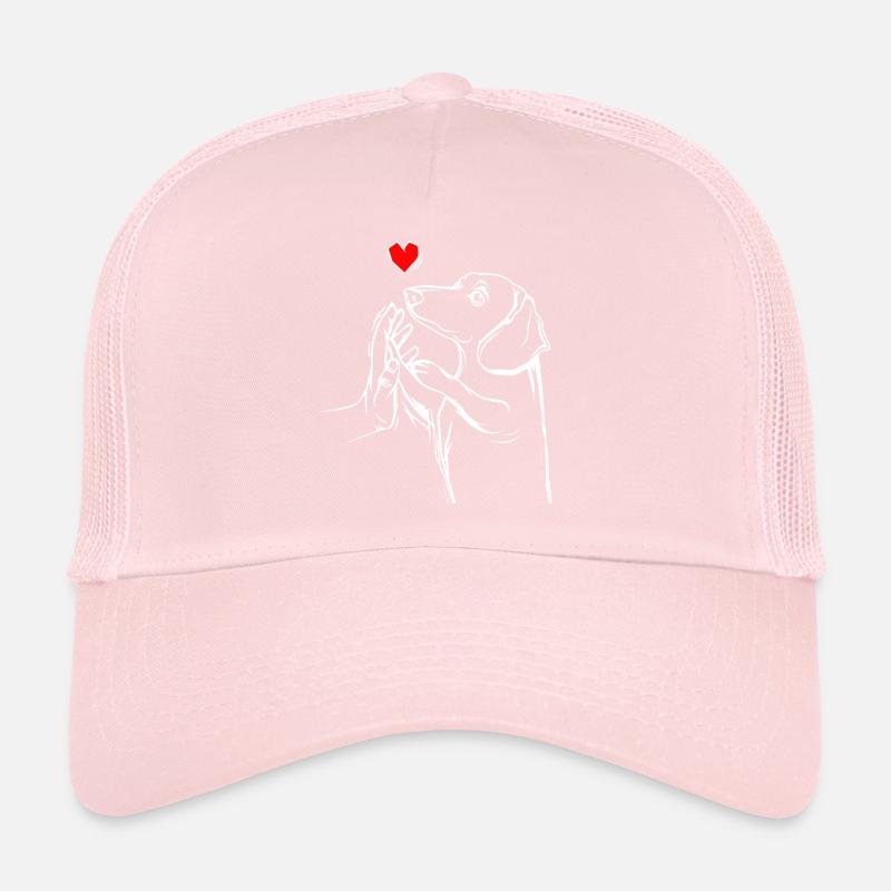 Idée cadeau propriétaire de chien d'amour de teckel Casquette trucker 