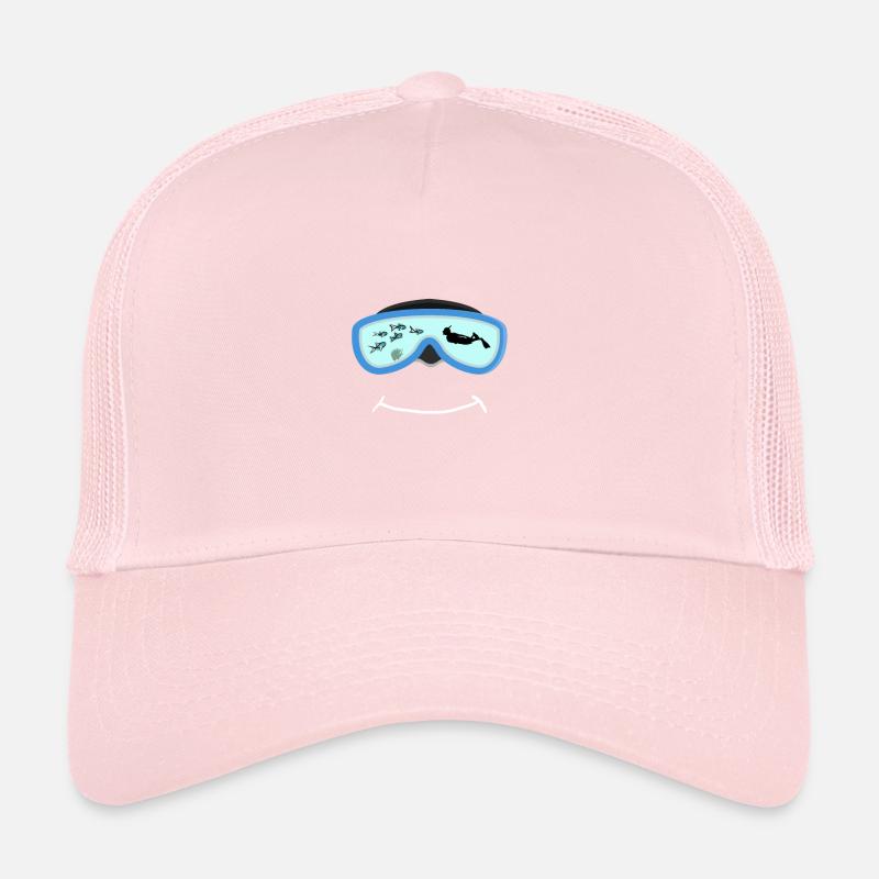 Masque de plongée avec plongée aux algues de poisson Casquette trucker 