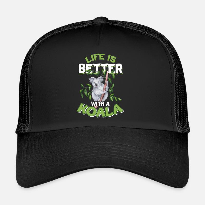 Koala - Casquette trucker  - noir/noir