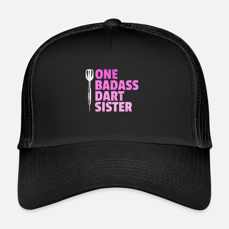 une soeur de fléchettes badass Casquette trucker 