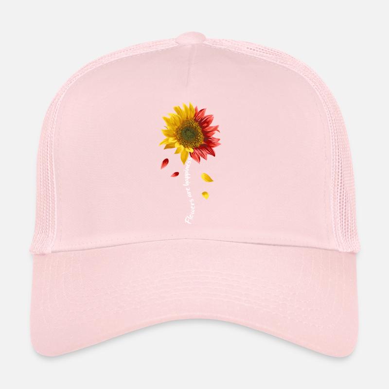 Les fleurs sont le bonheur Fleuriste de tournesol Casquette trucker 