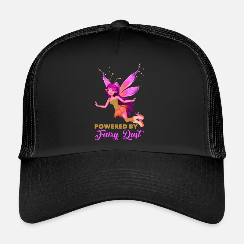 Fee Elfe Märchen - Trucker Cap - Schwarz/Schwarz