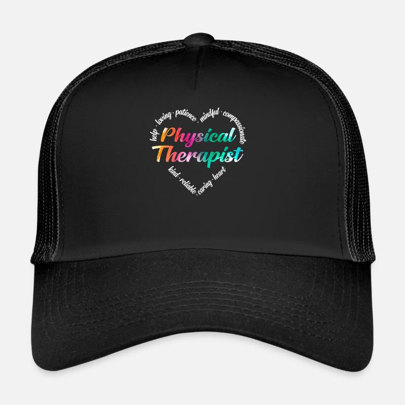 Physiotherapeut - Trucker Cap - Schwarz/Schwarz