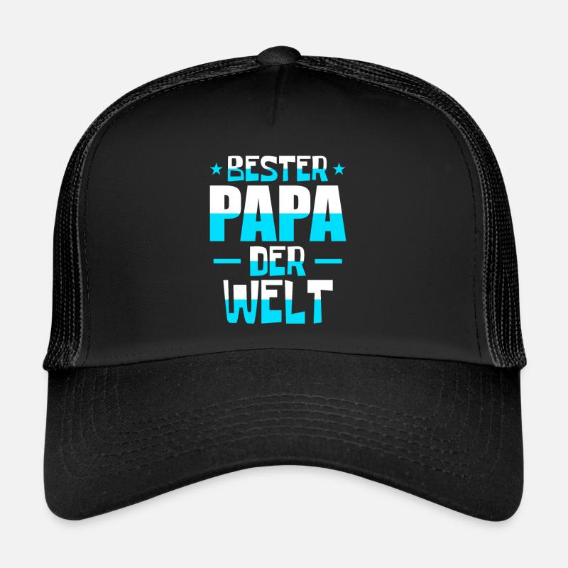 Best dad in the world - Trucker Cap - black/black