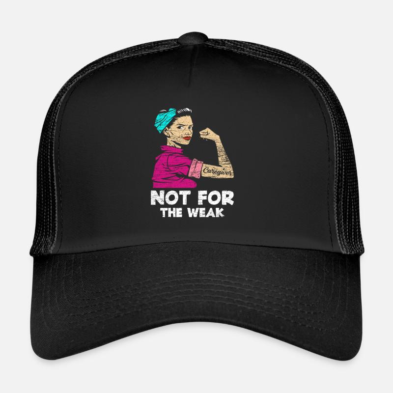 Infirmier Amidon - Casquette trucker  - noir/noir