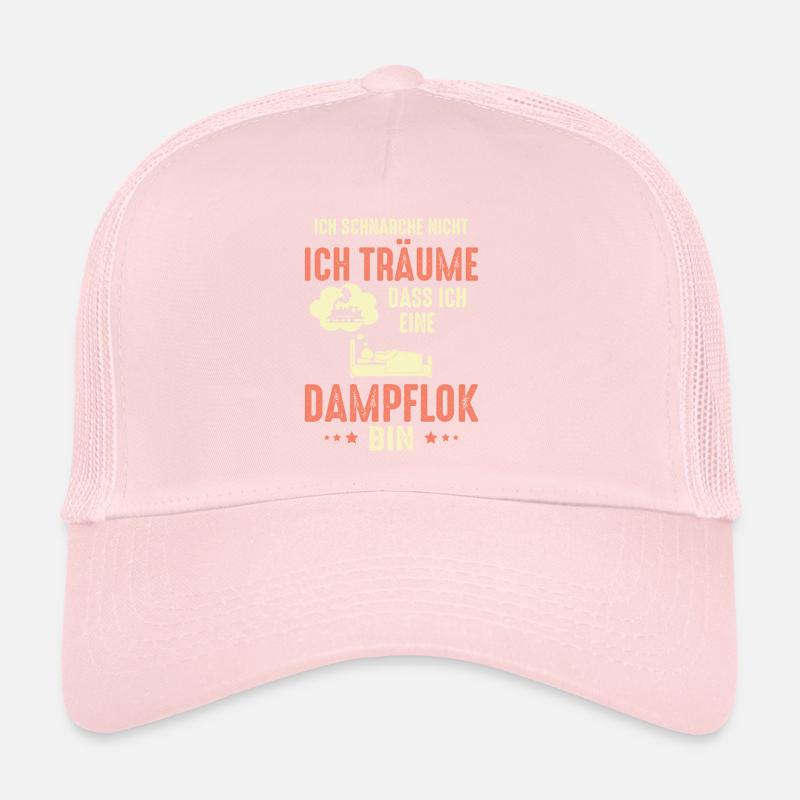 Ich schnarche nicht ich träume Dampflok Eisenbahn Trucker Cap