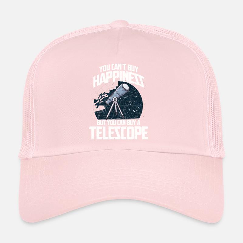 Astrophysics astronaut galaxy telescope planet Trucker Cap