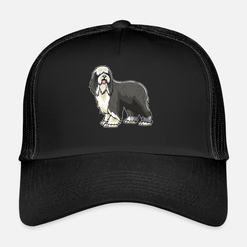 Bearded Collie cadeau chien Casquette trucker 
