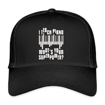 Piano teachers - Trucker Cap - black/black - Front