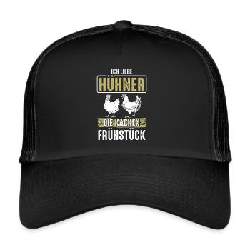 I love chickens the cocky breakfast - Trucker Cap - black/black - Front