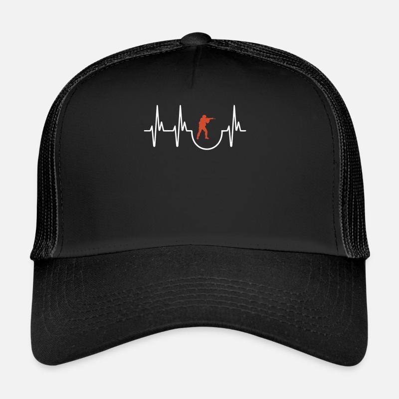 Airsoft - Trucker Cap - black/black