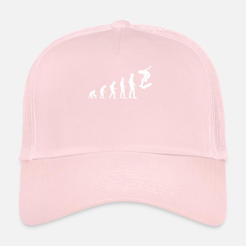 Skateboarder Skate Skate Evolution Cadeau Casquette trucker 
