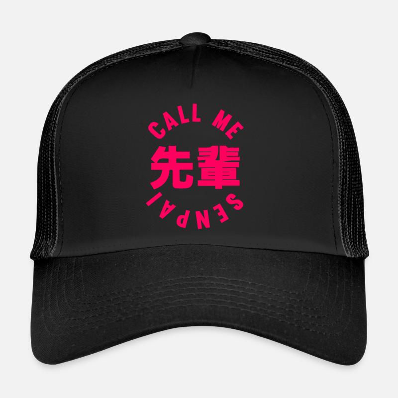 Senpai Japan - Trucker Cap - Schwarz/Schwarz