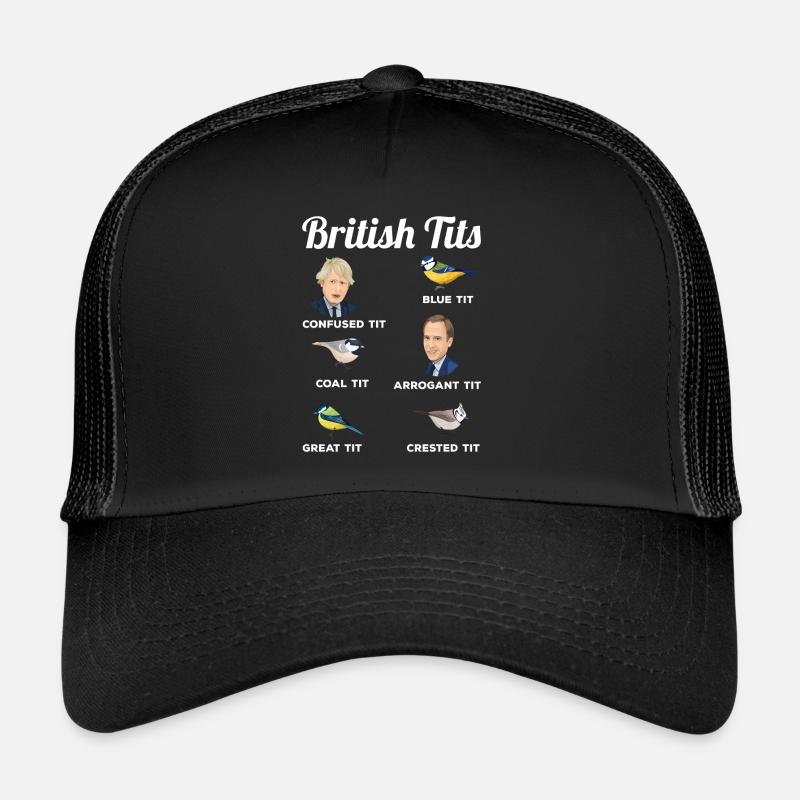 British Tits Funny Bird watching Gift Trucker Cap