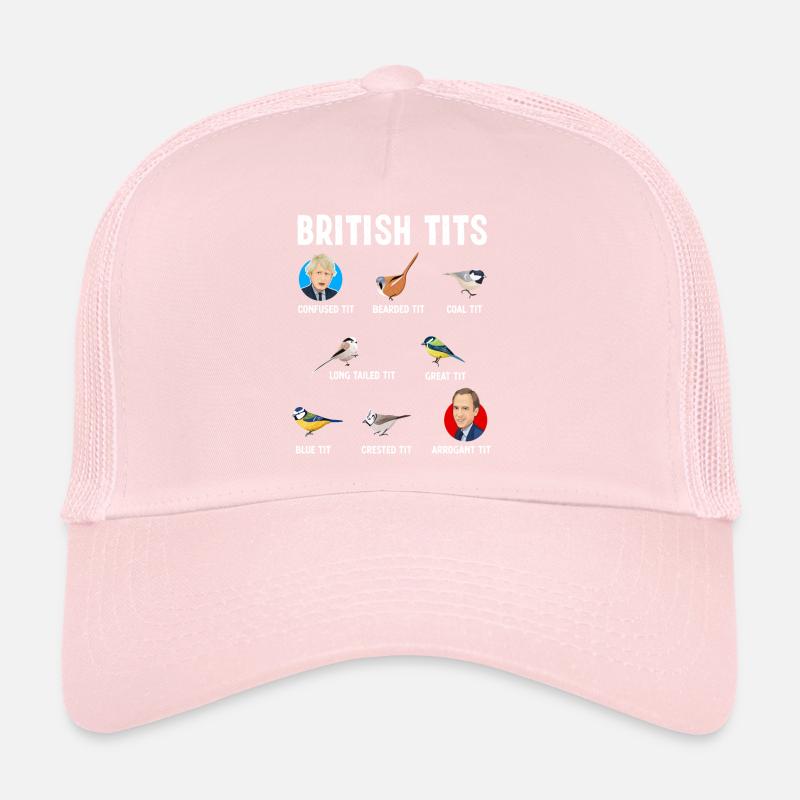 Tit Vogel Geschenk Boris Johnson Matt Hancock Trucker Cap
