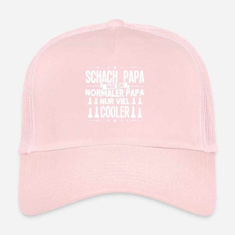 Schach Papa Schachfigur Schachbrett Geschenk Trucker Cap