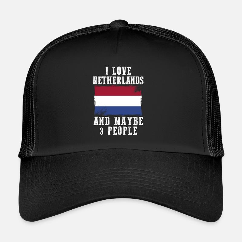 Netherlands flag funny sayings Trucker Cap