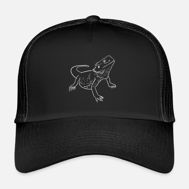 Ligne de dragon barbu Casquette trucker 