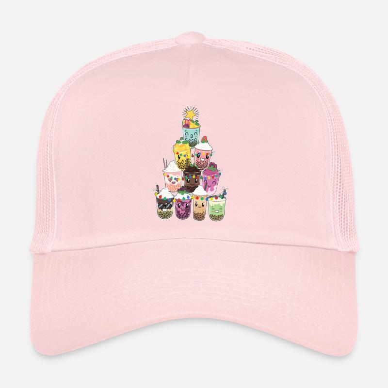 Bubble Tea Christmas Tree Trucker Cap