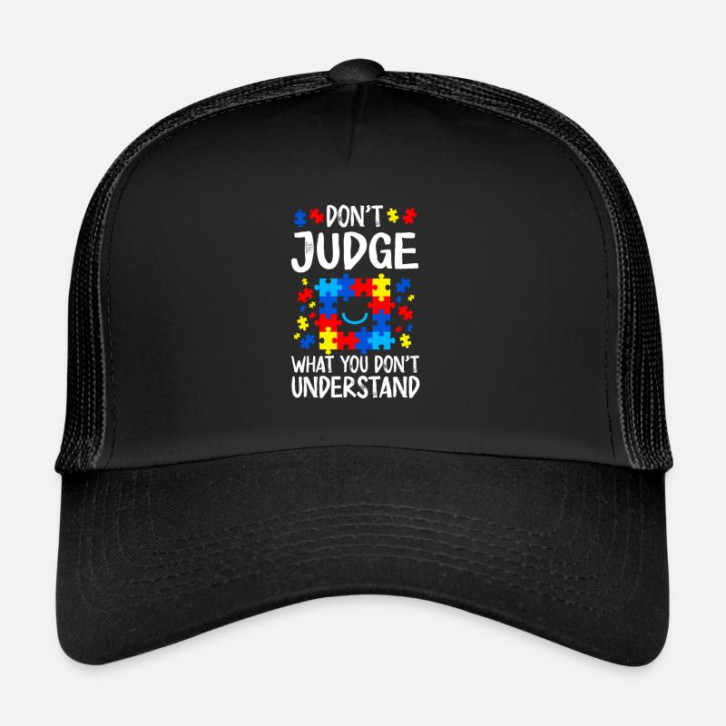 Autisme Conscience - Casquette trucker - noir/noir