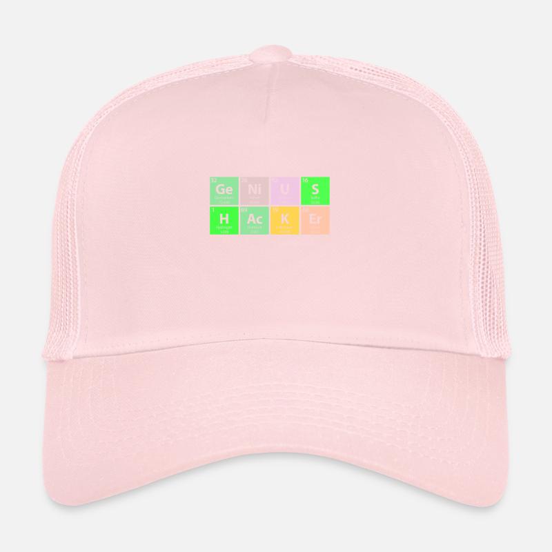 Tableau périodique Genius Hacker Casquette trucker 