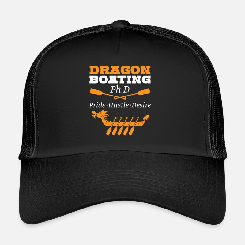 Dragon Boating Pride Hustle Desire - Trucker Cap - black/black