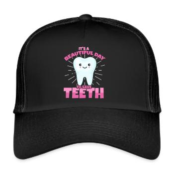 Dentist and dental assistant - Trucker Cap - black/black - Front