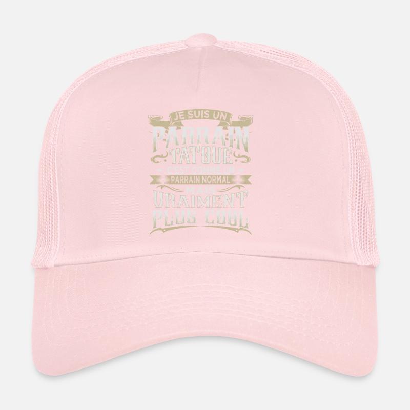 Parrain Tatoué Cadeau Casquette trucker 
