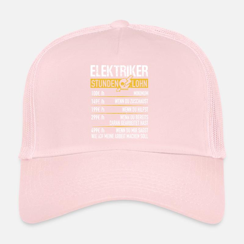 Elektriker Stundenlohn - Elektriker Geschenkidee Trucker Cap