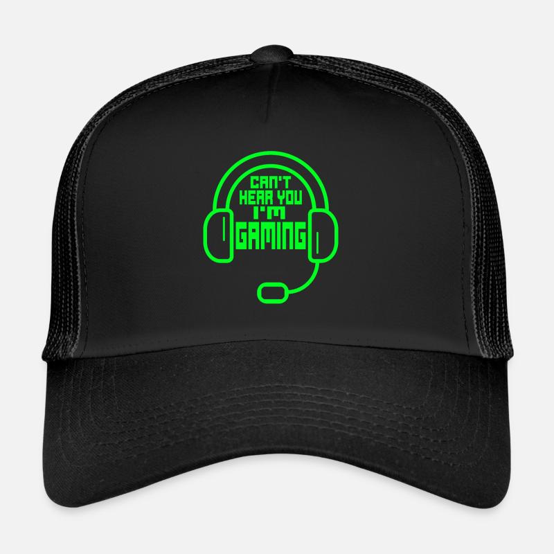 Gaming Headset Nerd - CAN’T HEAR YOU I’M GAMING Casquette trucker 