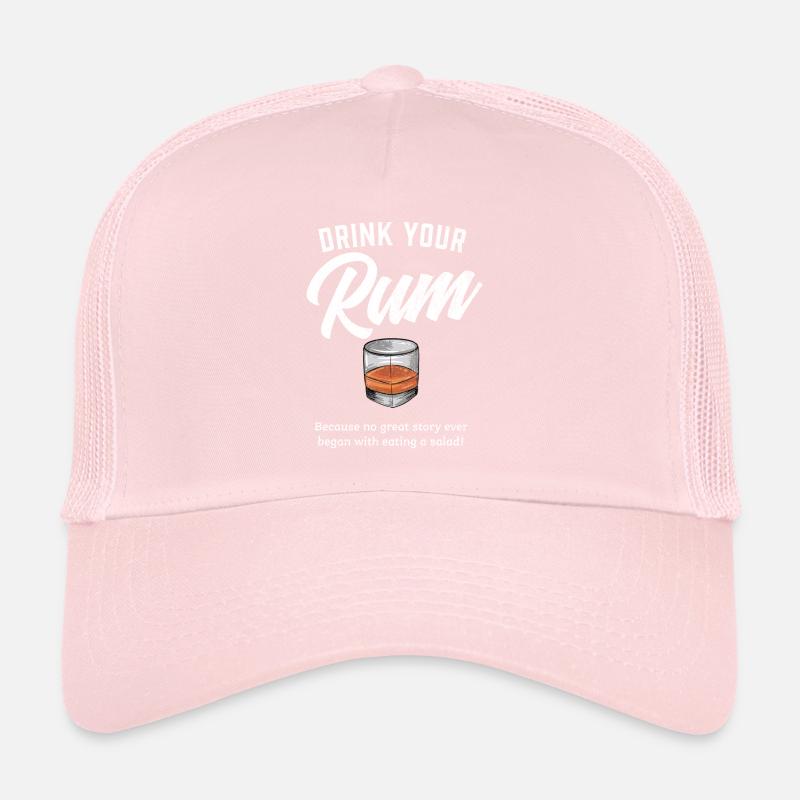 Mens Rum Lover Gift I Funny Rum Drinking graphic Trucker Cap