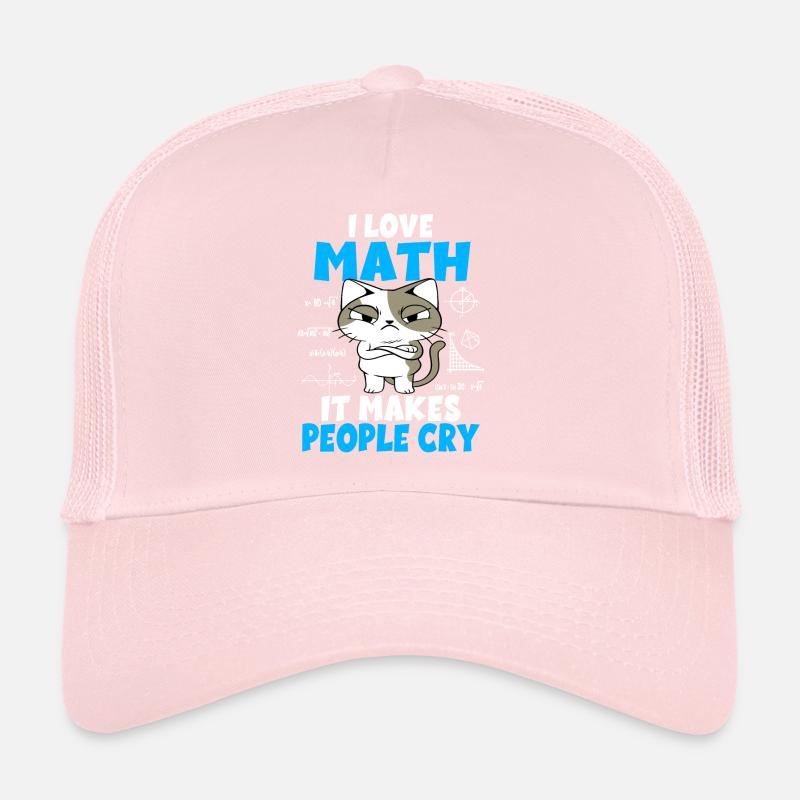 Mathématiques Les étudiants en maths enseignants chats cadeau Casquette trucker 