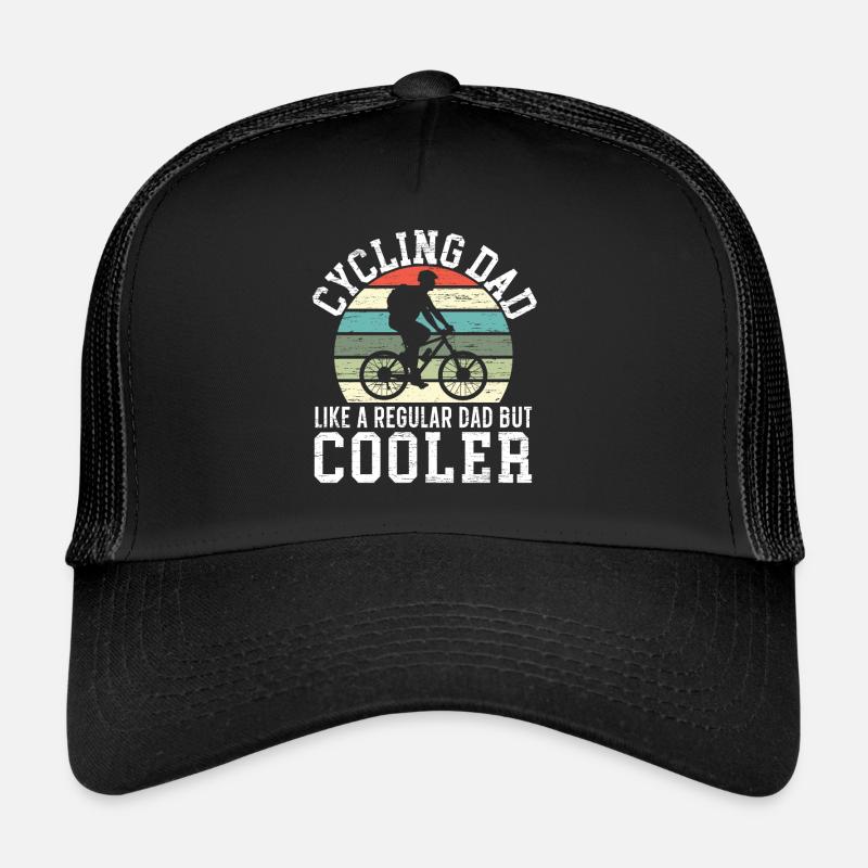 Papa cycliste comme un papa régulier mais vélo plus frais Casquette trucker 