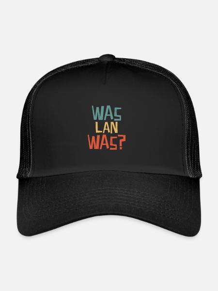 Was lan Was? - Trucker Cap - Schwarz/Schwarz
