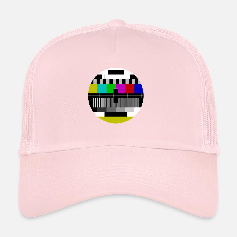 Testbild Test Screen Sendeschluss 70er 80er Retro Trucker Cap