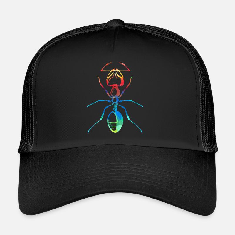 Ameise - Trucker Cap - Schwarz/Schwarz