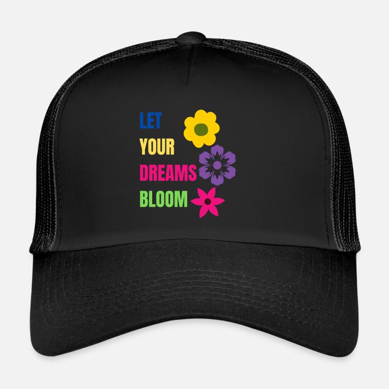let your dreams bloom - Casquette trucker  - noir/noir