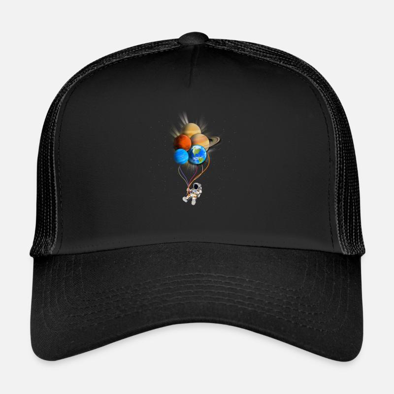 Astronaut Planet Balloons Space Gift Trucker Cap