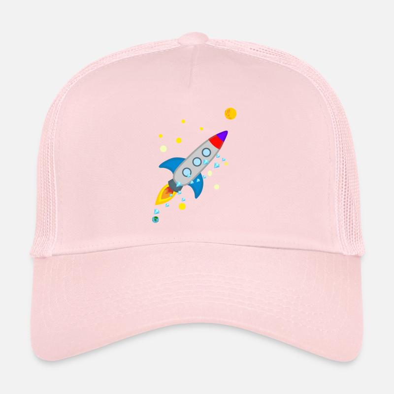 Fusée vers la Lune Casquette trucker 
