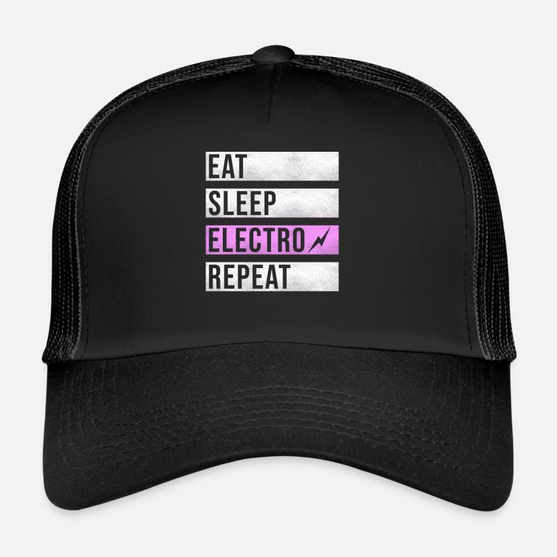 Techno Musique Electro Raver Casquette trucker 