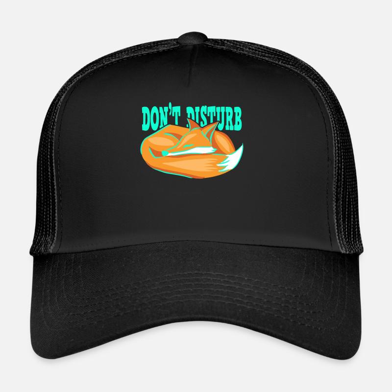 Fox Animal Please Do not disturb sleep Trucker Cap
