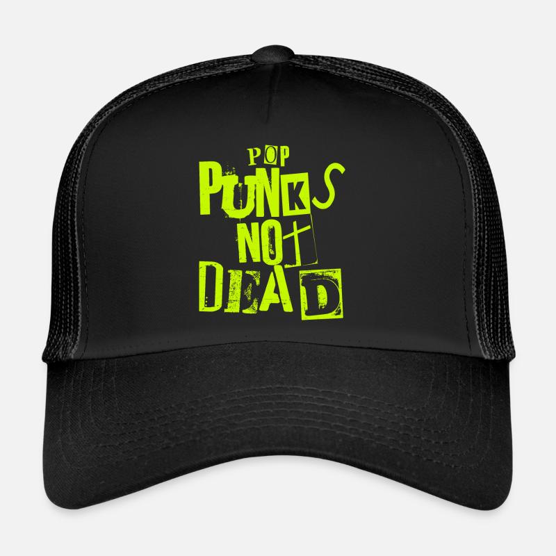 Pop Punks Not Dead - Vintage Grunge - Pop Punk Is - Trucker Cap - Schwarz/Schwarz