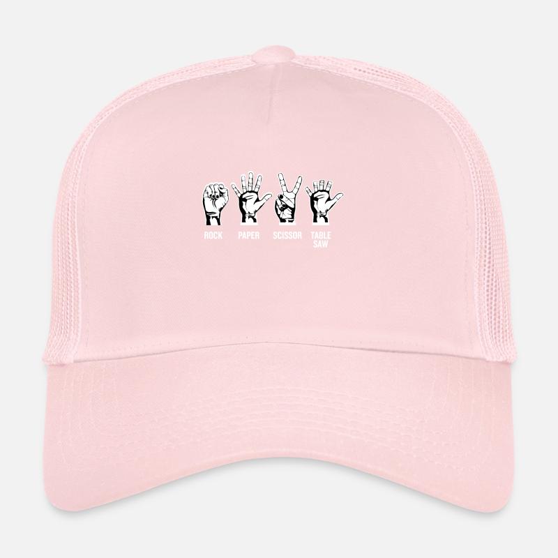 Pierre papier ciseaux Scie Casquette trucker 
