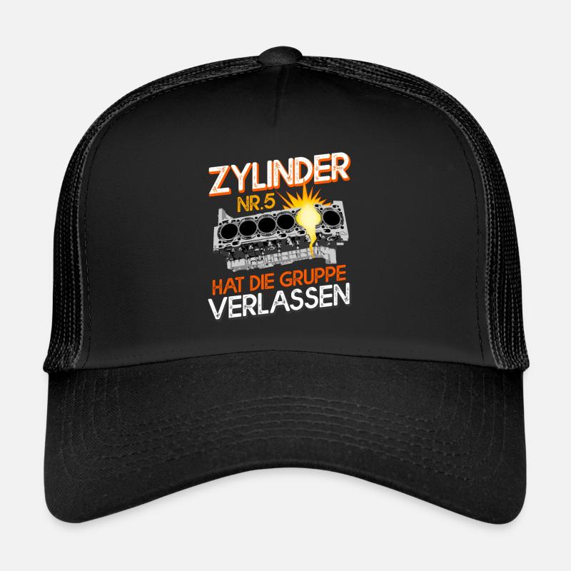 4 oder 5 Zylinder Automobilfans Tuner Autotuning Trucker Cap